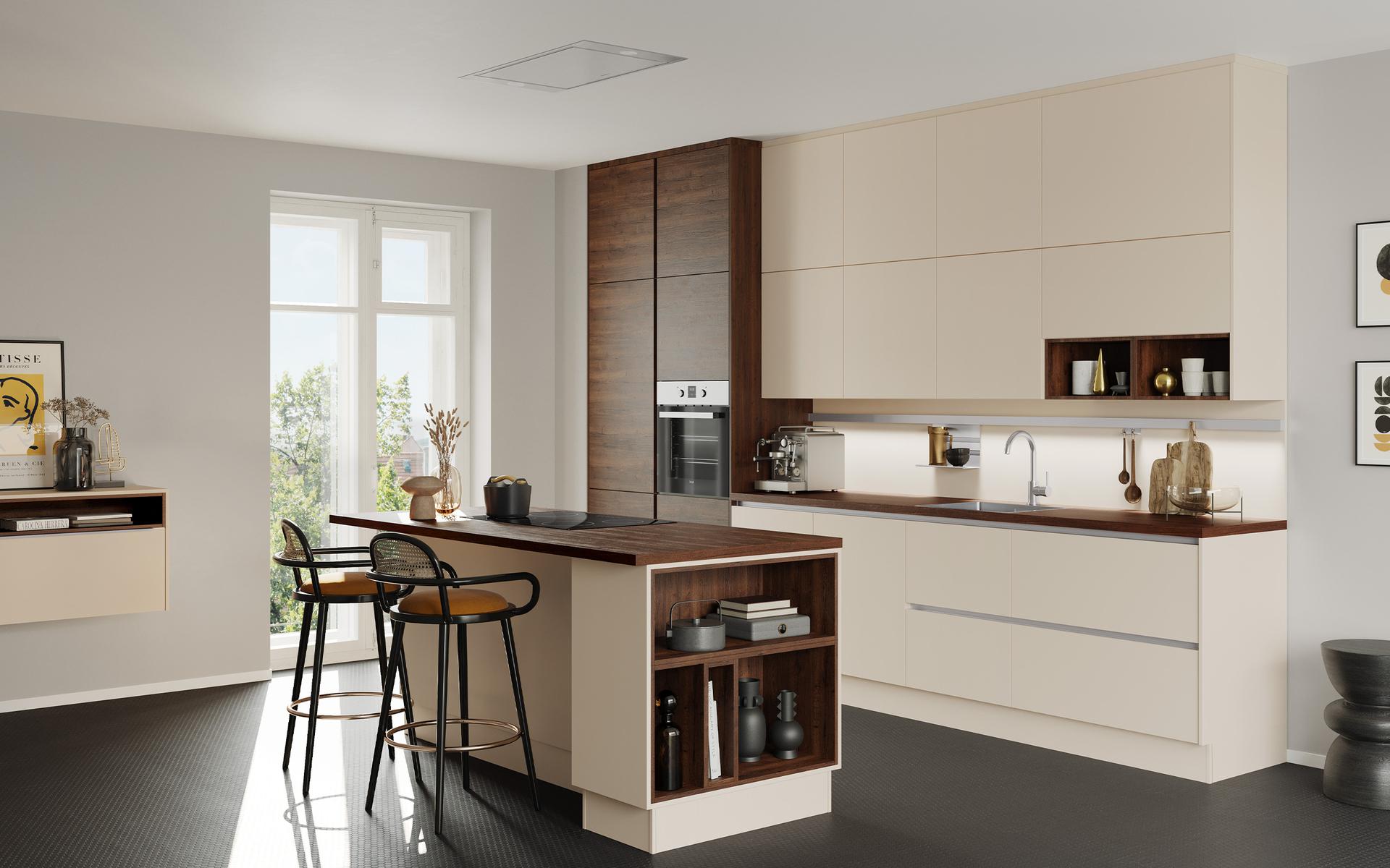 Häcker Vancouver GL Alteiche Cognac