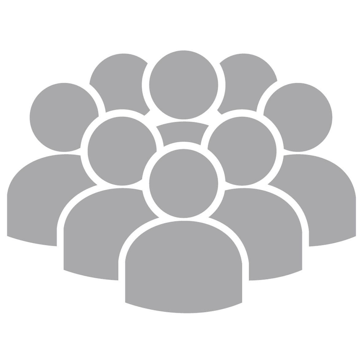 Silhouetten mehrere Teammitglieder