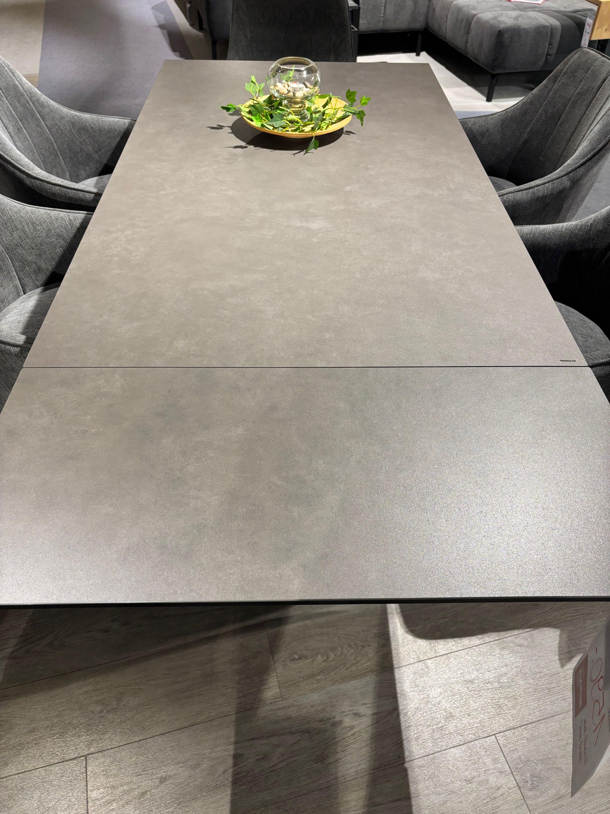 Esstisch "Nagano"  160 x 90 cm, Stirnauszug 80 cm auf 240 cm.