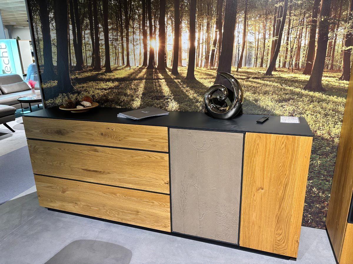 Sideboard "Terrafine" rustikale Asteiche Hartwachsöl natur geschliffen.